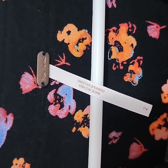 Free people black floral Romper - Picture 4 of 5